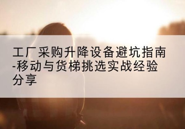 湟源移动式升降机怎么选-工厂采购升降设备避坑指南-移动与货梯挑选实战经验分享